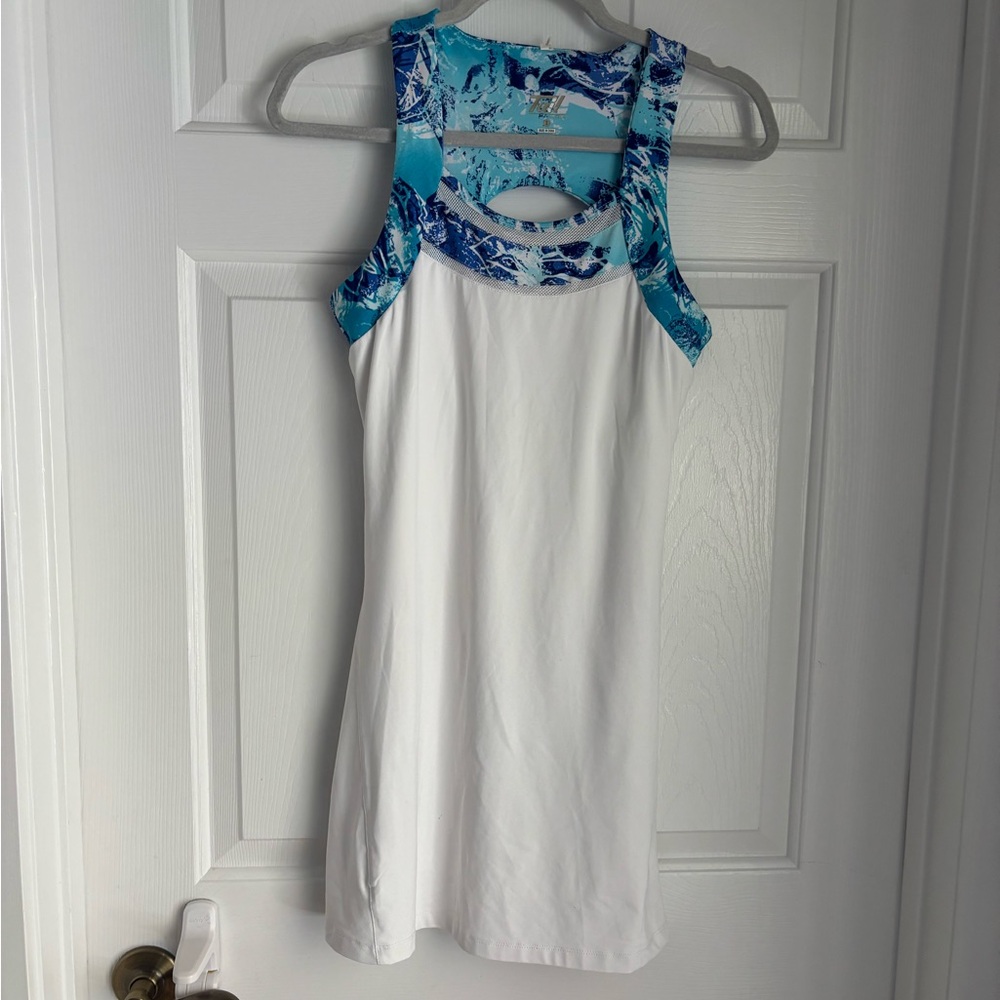 Tail White and Blue Patterned Tennis Dress
Excellent condition. No signs of wear